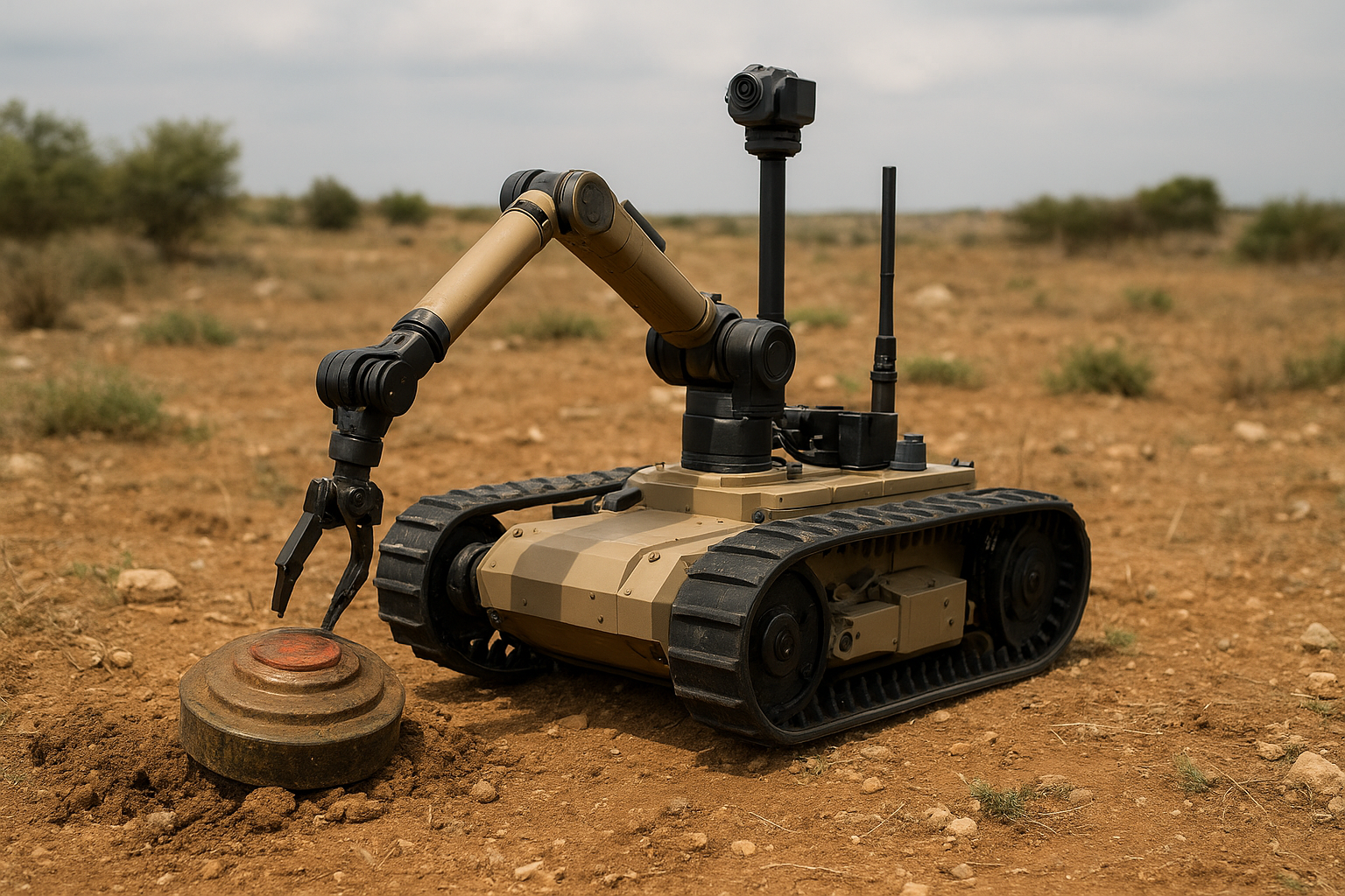 تكنولوجيا الروبوتات الأرضية والذكاء الاصطناعي للحد من مخاطر الألغام في سوريا